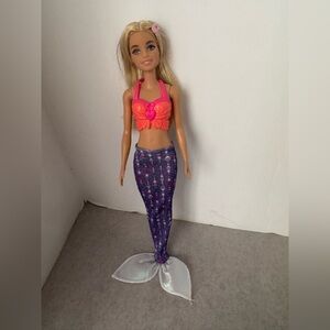 Blonde Barbie With Mermaid Outfit And Two Interchangeable Tops